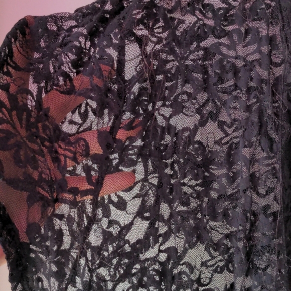 Long, lace, see through, vintage Torrid top - Picture 3 of 4